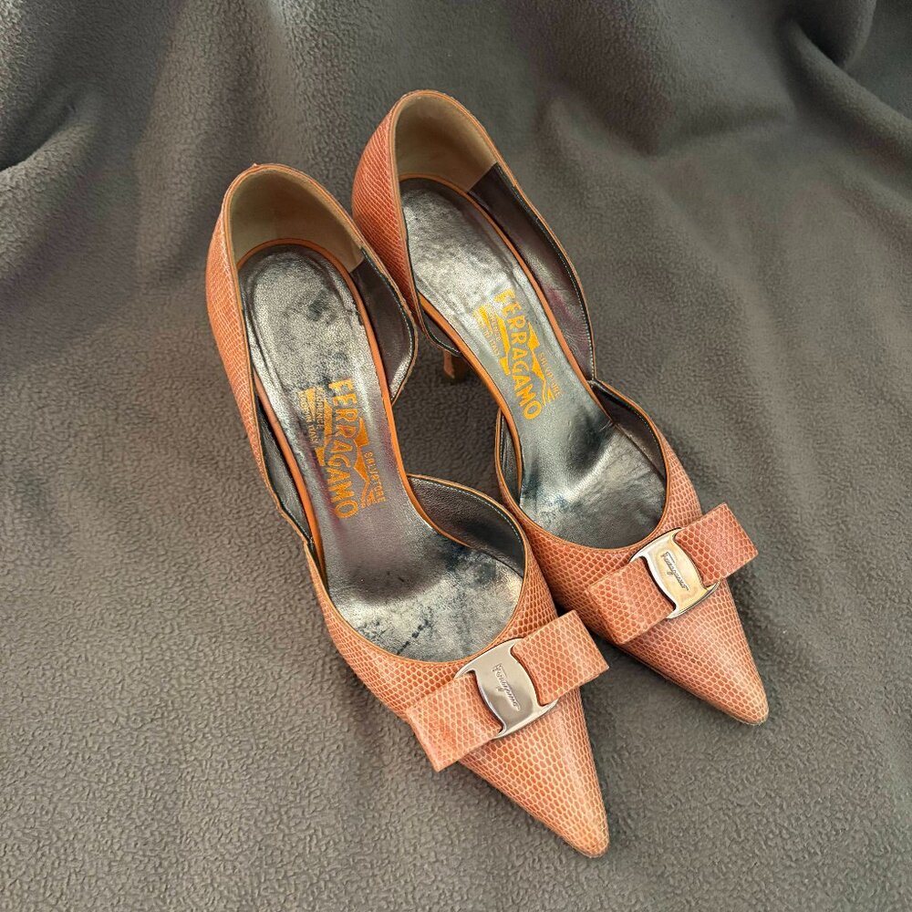 Salvatore Ferragamo Women’s Pink Heels US Size 7.5